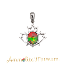 将图片加载到图库查看器,Ammolite Pendant Sterling Silver CANADIANA Pendant