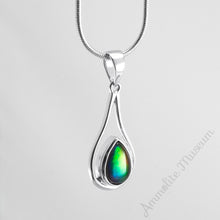 将图片加载到图库查看器,Ammolite Pendant Sterling Silver NAOMI Teardrop Pendant