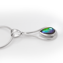 将图片加载到图库查看器,Ammolite Pendant Sterling Silver NAOMI Teardrop Pendant