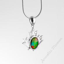 将图片加载到图库查看器,Ammolite Pendant Sterling Silver CANADIANA Pendant