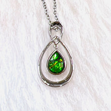 将图片加载到图库查看器，Infinity Pendant - Ammolite Silver Plated Pendant
