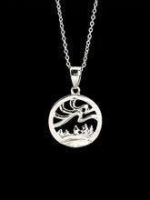 Load image into Gallery viewer, Aurora NORTHERN SPIRIT Sterling Silver Pendant with Canadian Diamond
