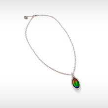 将图片加载到图库查看器，Ammolite Pendant Sterling Silver KNOTS Pendant
