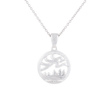 Load image into Gallery viewer, Aurora NORTHERN SPIRIT Sterling Silver Pendant with Canadian Diamond
