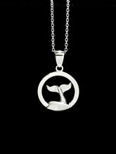 Load image into Gallery viewer, Whale Tail NORTHERN SPIRIT Sterling Silver Pendant with Canadian Diamond
