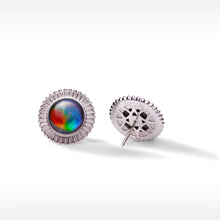 将图片加载到图库查看器，Ammolite Earrings Sterling Silver ORIGINS Stud Earrings
