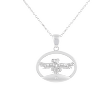 Load image into Gallery viewer, Thunderbird NORTHERN SPIRIT Sterling Silver Pendant with Canadian Diamond
