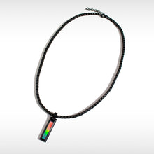 将图片加载到图库查看器，Ammolite Pendant Matte Black Titanium MIDNIGHT Bracelet KORITE MEN&#39;S COLLECTION
