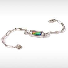 Load image into Gallery viewer, Ammolite Bracelet Sterling Silver UNITY Bracelet
